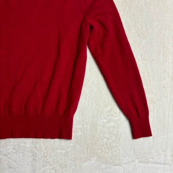 Daniel Cremieux Men V Neck Sweater 100% Cashmere Signature Collection Red Medium - Picture 3 of 13